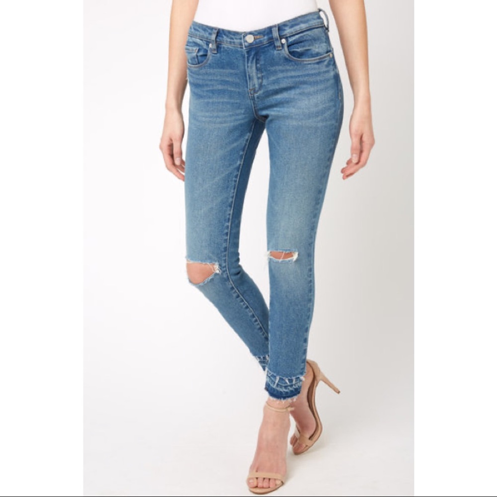 Blank NYC Ripped Distressed Skinny Jeans Dance Off - Picture 1 of 4